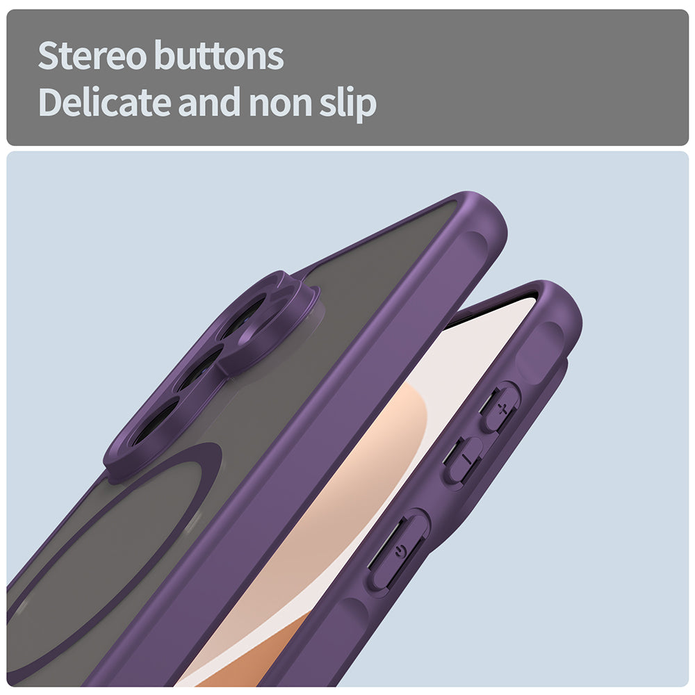 Husa MagSafe pentru Samsung Galaxy A57 5G, Techsuit, HaloFrost II, Mov