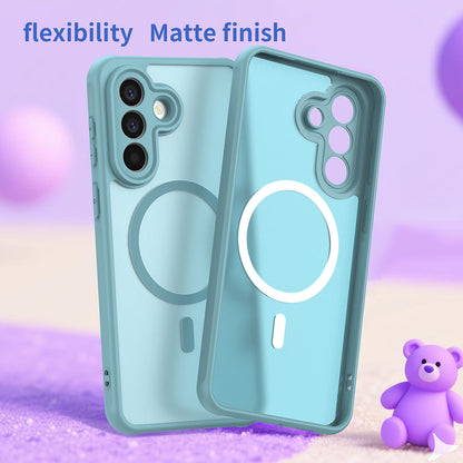 Husa MagSafe pentru Samsung Galaxy A57 5G, Techsuit, HaloFrost II, Verde Deschis