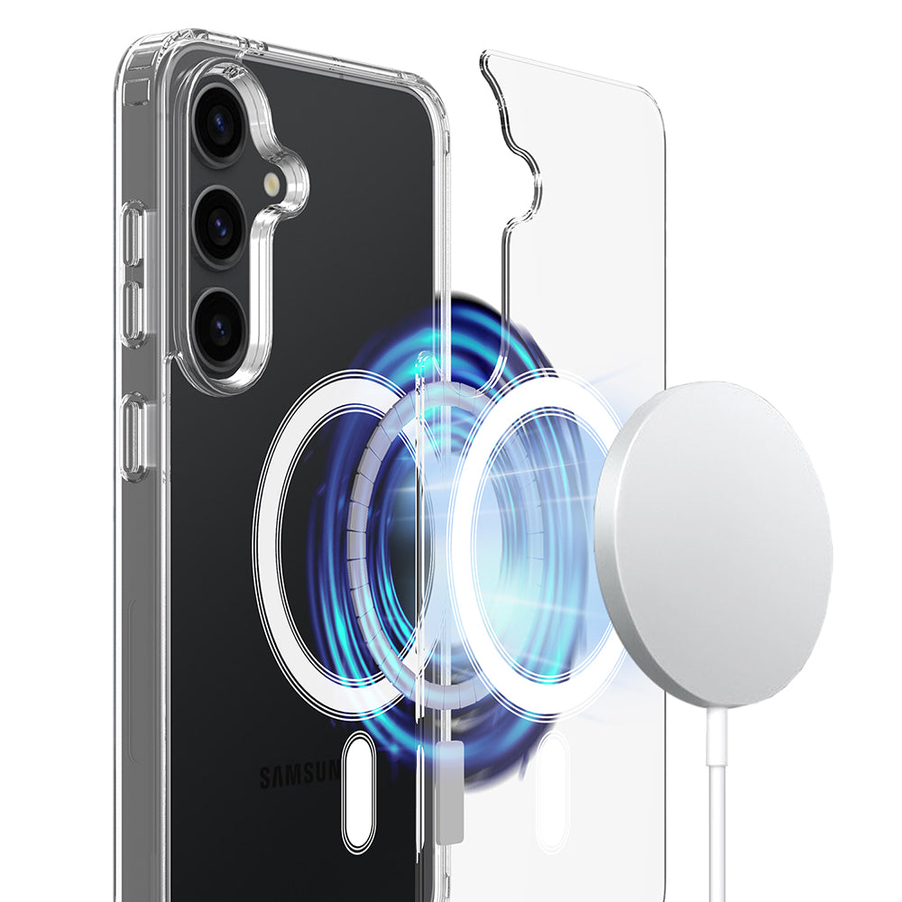 Husa MagSafe pentru Samsung Galaxy A57 5G, Techsuit, Pro, Transparenta