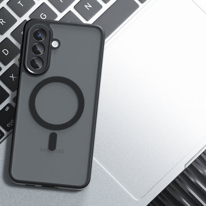 Husa MagSafe pentru Samsung Galaxy A57 5G, Techsuit, PureFrost, Neagra Satinata