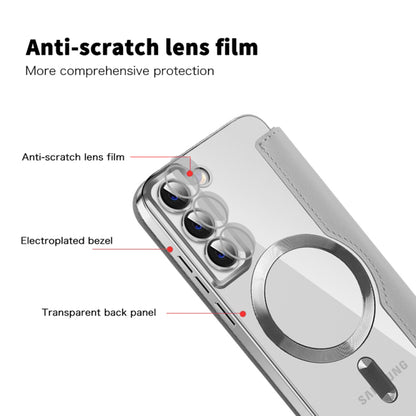 Husa MagSafe pentru Samsung Galaxy S22+ 5G S906, Techsuit, SmartMag Book, Gri