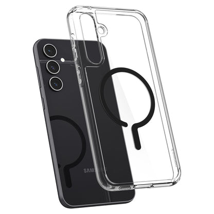Husa MagSafe pentru Samsung Galaxy S23 FE S711, Spigen, Ultra Hybrid OneTap Ring, Transparenta