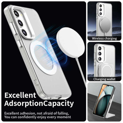 Husa MagSafe pentru Samsung Galaxy S23+ S916, Techsuit, CandyCase, Alba