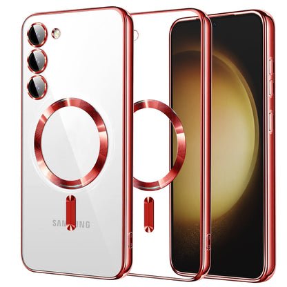 Husa MagSafe pentru Samsung Galaxy S23+ S916, Techsuit, Luxury Crystal, Rosie