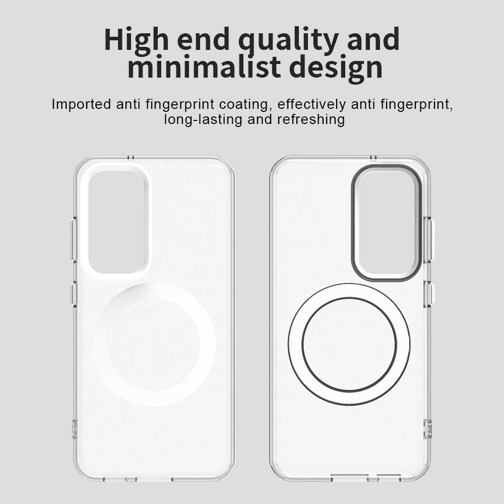 Husa MagSafe pentru Samsung Galaxy S23 S911, Techsuit, CandyCase, Alba