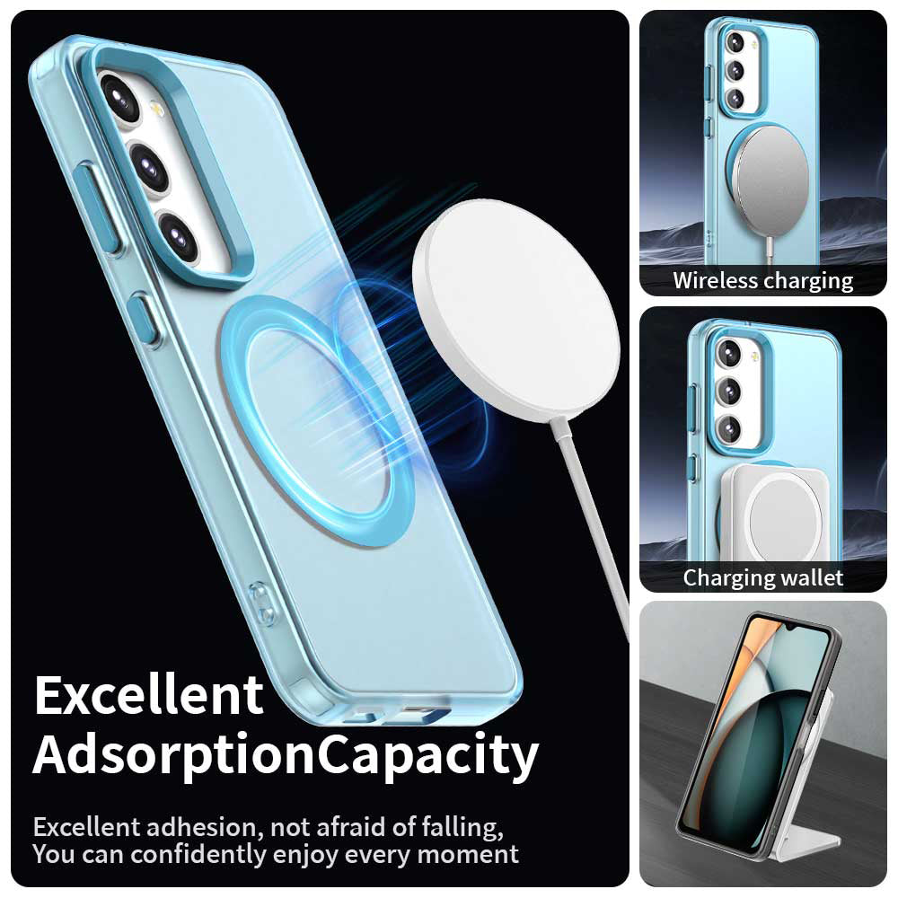Husa MagSafe pentru Samsung Galaxy S23 S911, Techsuit, CandyCase, Albastra