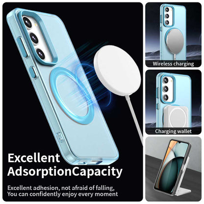 Husa MagSafe pentru Samsung Galaxy S23 S911, Techsuit, CandyCase, Albastra