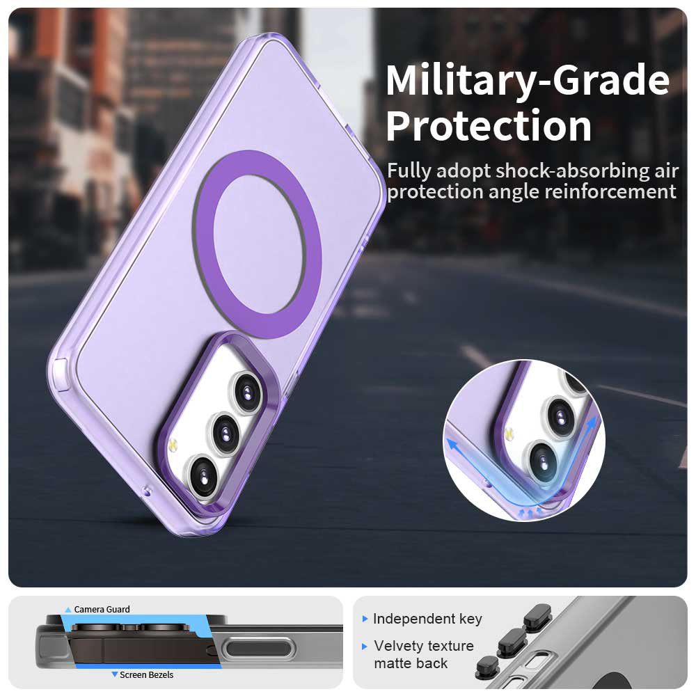 Husa MagSafe pentru Samsung Galaxy S23 S911, Techsuit, CandyCase, Mov