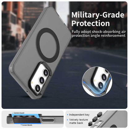 Husa MagSafe pentru Samsung Galaxy S23 S911, Techsuit, CandyCase, Neagra