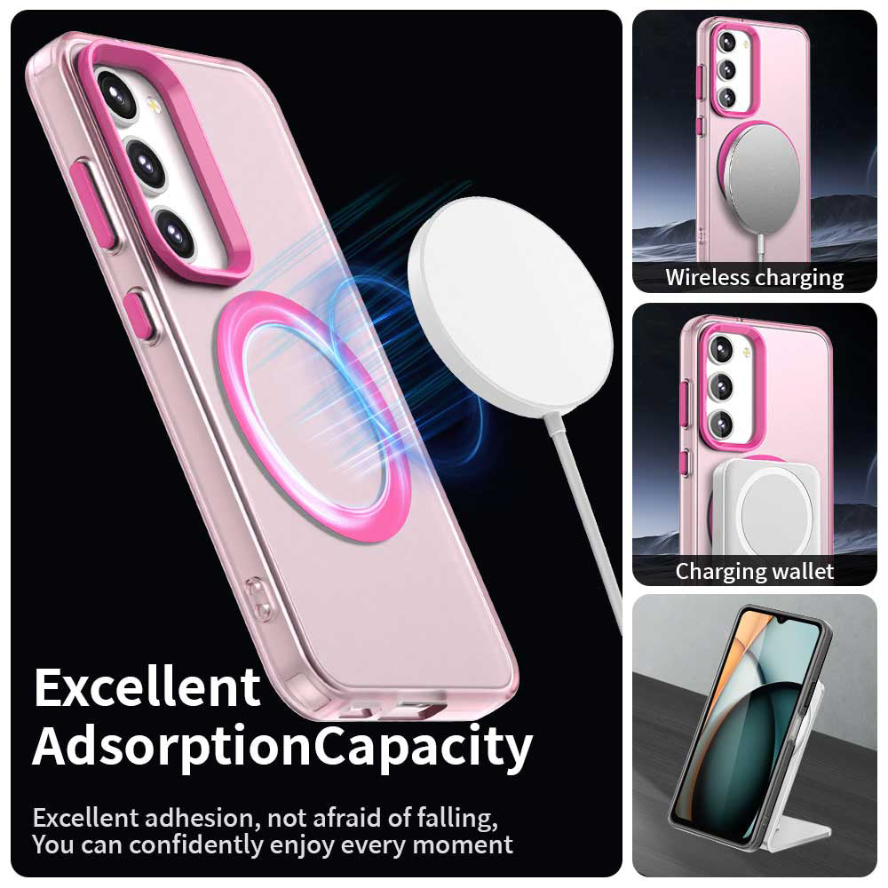 Husa MagSafe pentru Samsung Galaxy S23 S911, Techsuit, CandyCase, Roz