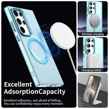 Husa MagSafe pentru Samsung Galaxy S23 Ultra S918, Techsuit, CandyCase, Albastra