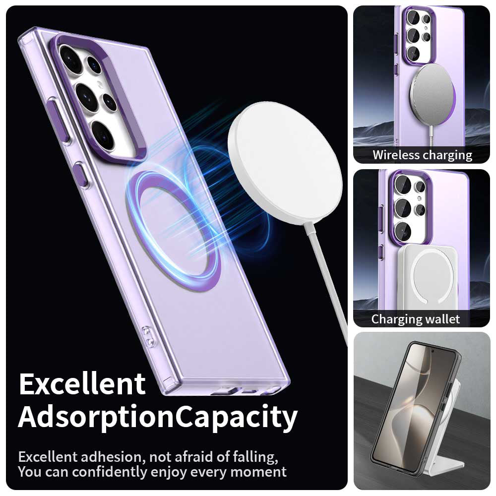Husa MagSafe pentru Samsung Galaxy S23 Ultra S918, Techsuit, CandyCase, Mov