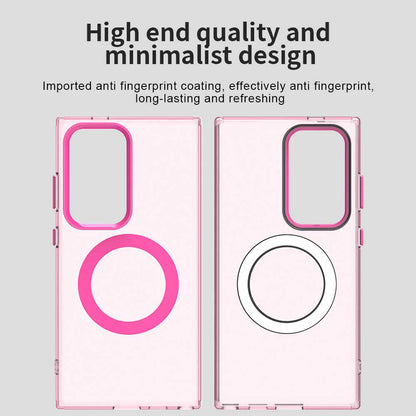 Husa MagSafe pentru Samsung Galaxy S23 Ultra S918, Techsuit, CandyCase, Roz