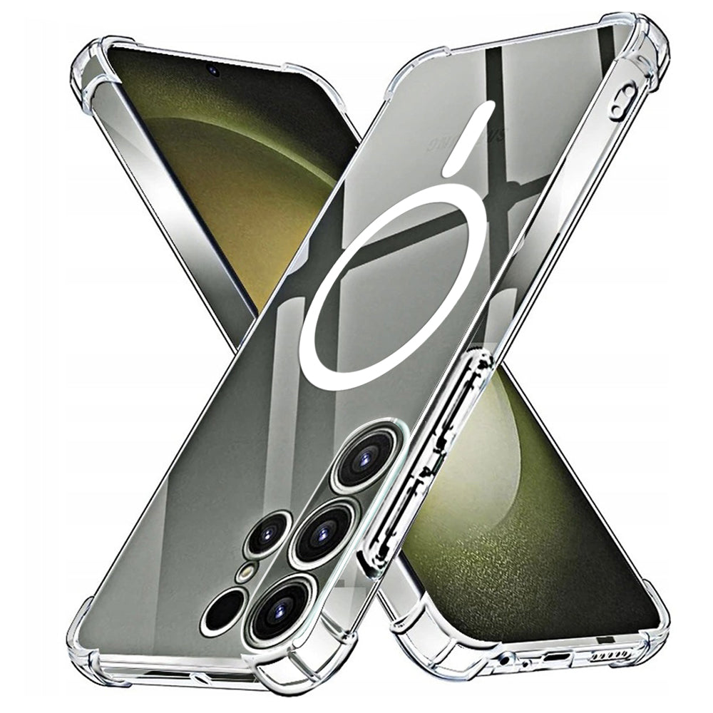 Husa MagSafe pentru Samsung Galaxy S23 Ultra S918, Techsuit, Shockproof, Transparenta