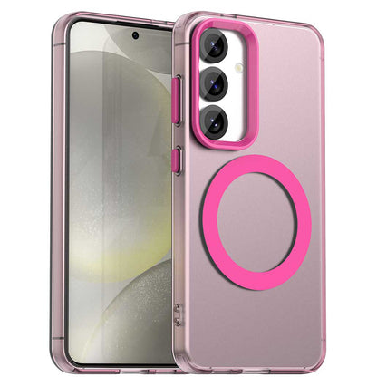 Husa MagSafe pentru Samsung Galaxy S24 FE S721, Techsuit, CandyCase, Roz