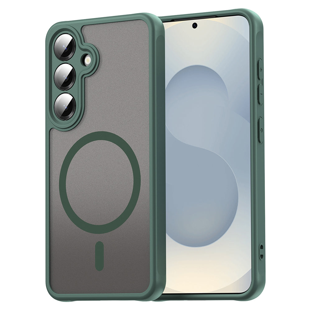 Husa MagSafe pentru Samsung Galaxy S24 S921, Techsuit, HaloFrost II, Verde