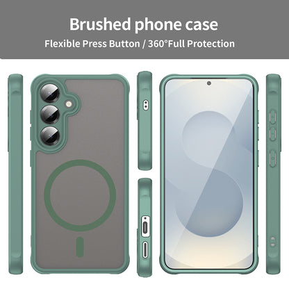 Husa MagSafe pentru Samsung Galaxy S24 S921, Techsuit, HaloFrost II, Verde