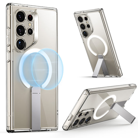 Husa MagSafe pentru Samsung Galaxy S24 Ultra S928, ESR, Boost Flickstand, Transparenta