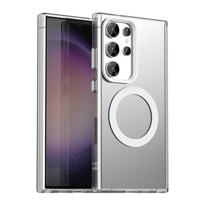 Husa MagSafe pentru Samsung Galaxy S24 Ultra S928, Techsuit, CandyCase, Alba