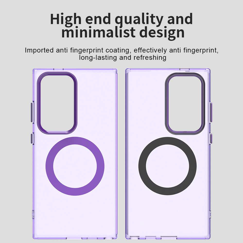 Husa MagSafe pentru Samsung Galaxy S24 Ultra S928, Techsuit, CandyCase, Mov