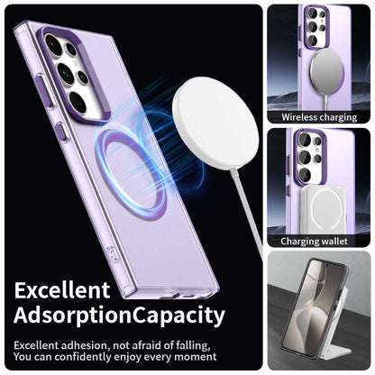 Husa MagSafe pentru Samsung Galaxy S24 Ultra S928, Techsuit, CandyCase, Mov