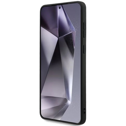 Husa MagSafe pentru Samsung Galaxy S25 Edge S937, Guess, 4G Ring Classic Logo, Neagra