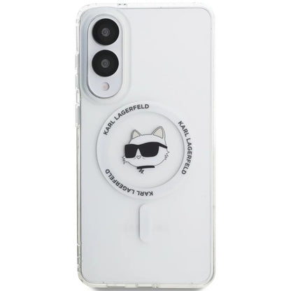 Husa MagSafe pentru Samsung Galaxy S25 Edge S937, Karl Lagerfeld, IML Choupette's Head, Alba