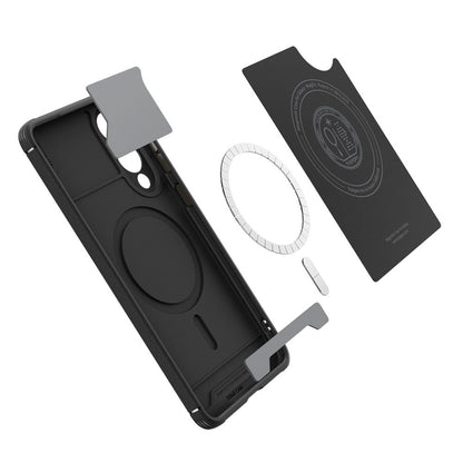 Husa MagSafe pentru Samsung Galaxy S25 Edge S937, Spigen, Core Armor, Neagra Mata ACS09406