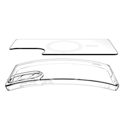 Husa MagSafe pentru Samsung Galaxy S25 Edge S937, Spigen, Ultra Hybrid, Alba ACS09418