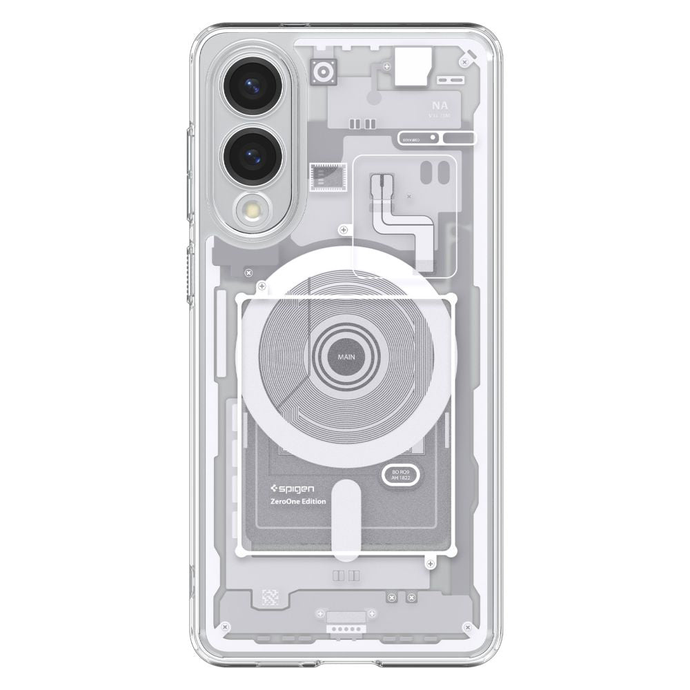 Husa MagSafe pentru Samsung Galaxy S25 Edge S937, Spigen, Ultra Hybrid Zero One, Alba ACS09417