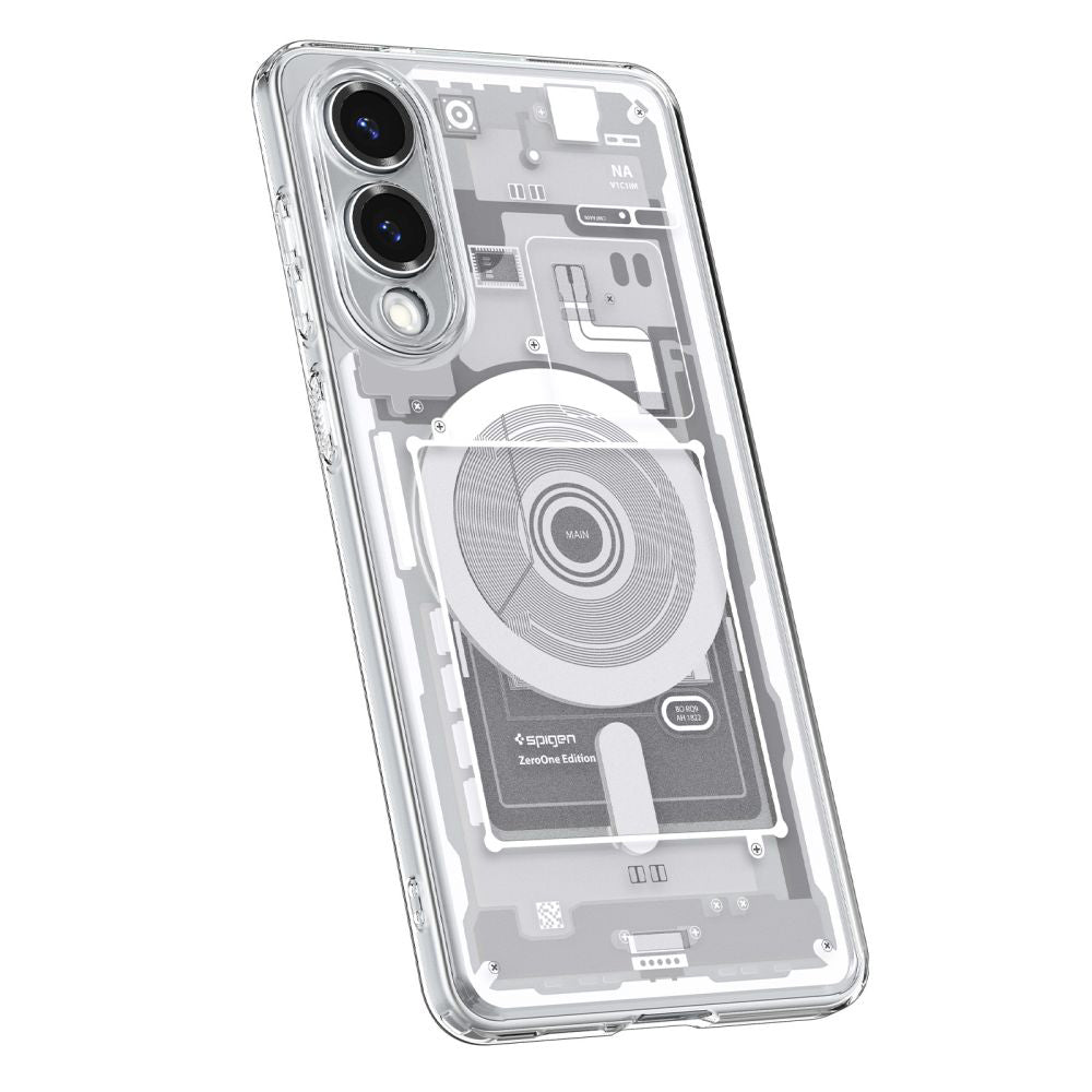 Husa MagSafe pentru Samsung Galaxy S25 Edge S937, Spigen, Ultra Hybrid Zero One, Alba ACS09417
