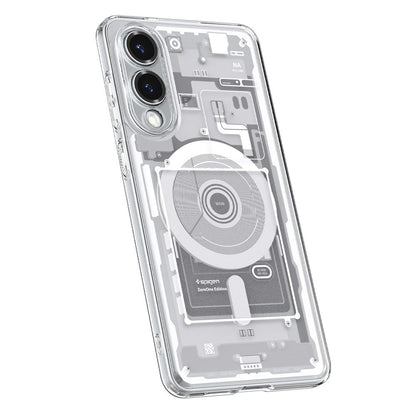 Husa MagSafe pentru Samsung Galaxy S25 Edge S937, Spigen, Ultra Hybrid Zero One, Alba ACS09417