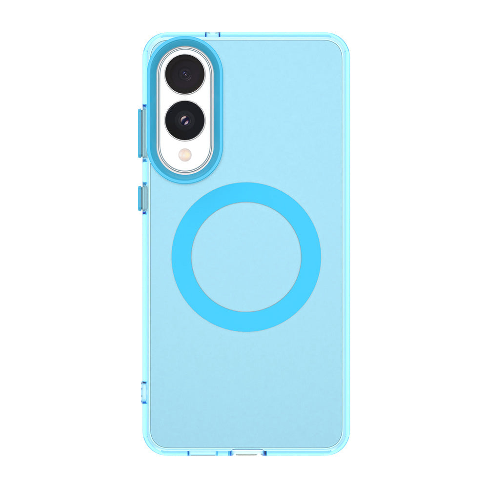 Husa MagSafe pentru Samsung Galaxy S25 Edge S937, Techsuit, CandyCase, Albastra