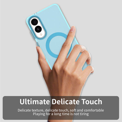 Husa MagSafe pentru Samsung Galaxy S25 Edge S937, Techsuit, CandyCase, Albastra