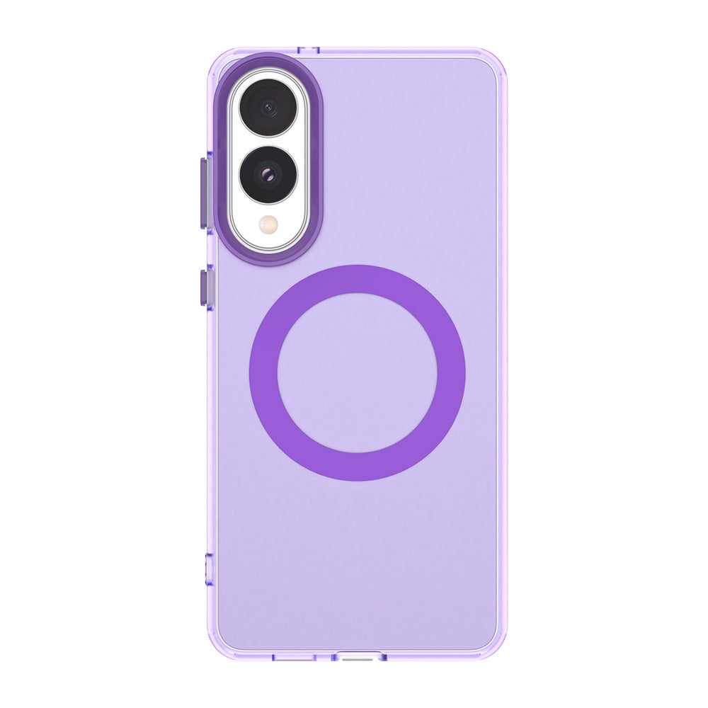 Husa MagSafe pentru Samsung Galaxy S25 Edge S937, Techsuit, CandyCase, Mov