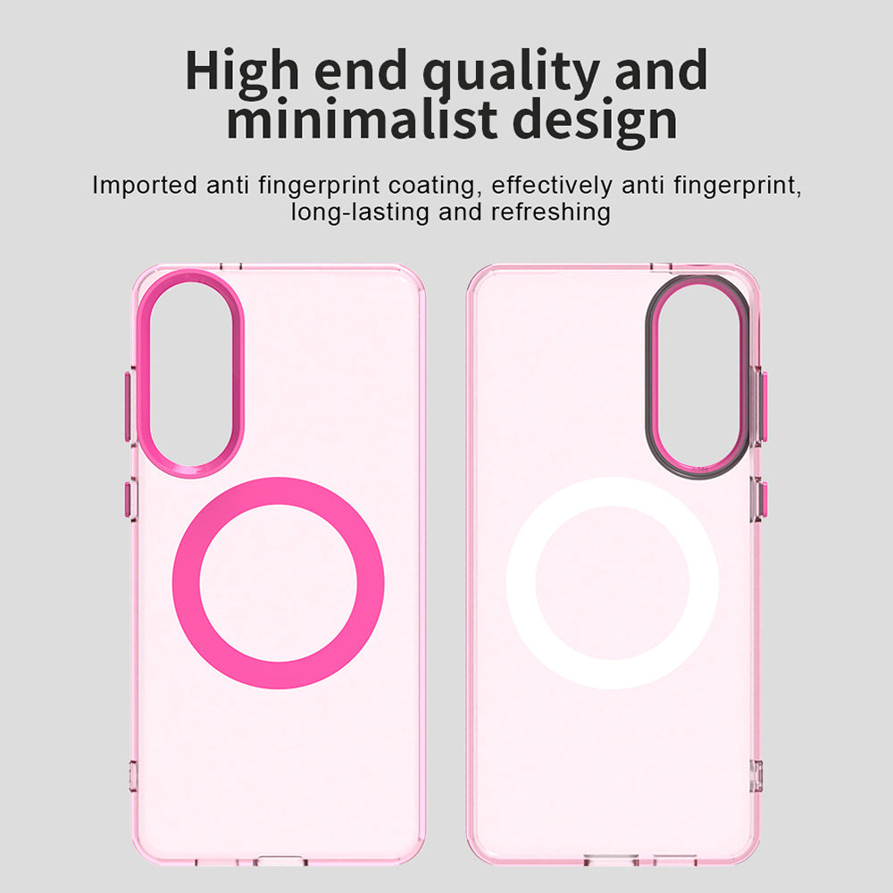 Husa MagSafe pentru Samsung Galaxy S25 Edge S937, Techsuit, CandyCase, Roz