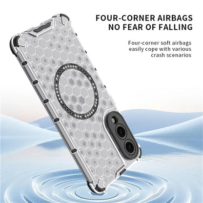 Husa MagSafe pentru Samsung Galaxy S25 Edge S937, Techsuit, HoneyComb Shield, Neagra