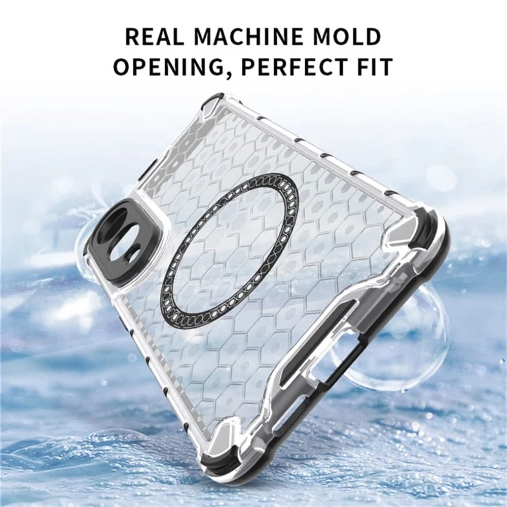 Husa MagSafe pentru Samsung Galaxy S25 Edge S937, Techsuit, HoneyComb Shield, Neagra