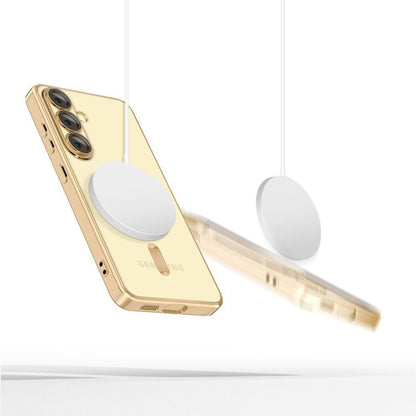 Husa MagSafe pentru Samsung Galaxy S25 Edge S937, Techsuit, Luxury Crystal, Albastra Inchis