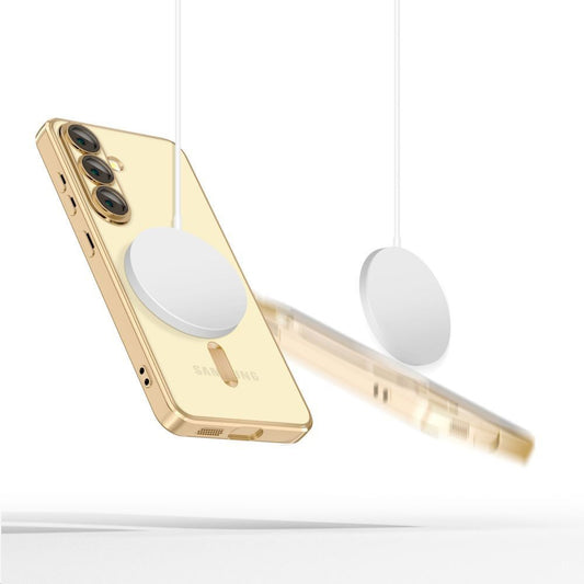 Husa MagSafe pentru Samsung Galaxy S25 Edge S937, Techsuit, Luxury Crystal, Neagra