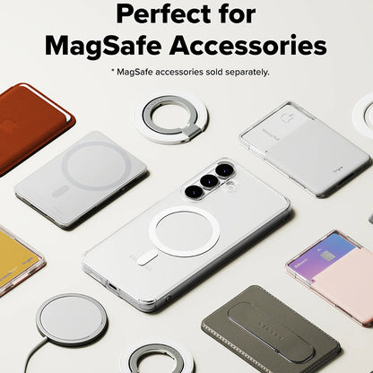 Husa MagSafe pentru Samsung Galaxy S25 FE, Ringke, Fusion, Transparenta