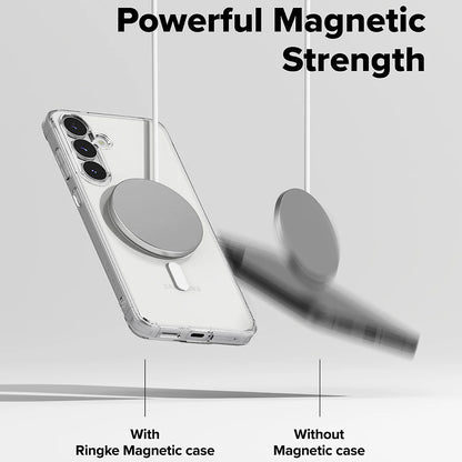 Husa MagSafe pentru Samsung Galaxy S25 FE, Ringke, Fusion, Transparenta