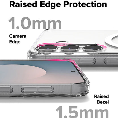 Husa MagSafe pentru Samsung Galaxy S25 FE, Ringke, Fusion, Transparenta