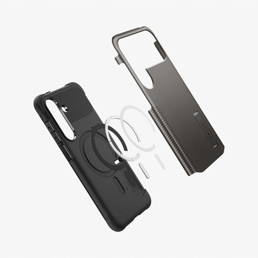 Husa MagSafe pentru Samsung Galaxy S25 FE, Spigen, Slim Armor, Gri ACS10230