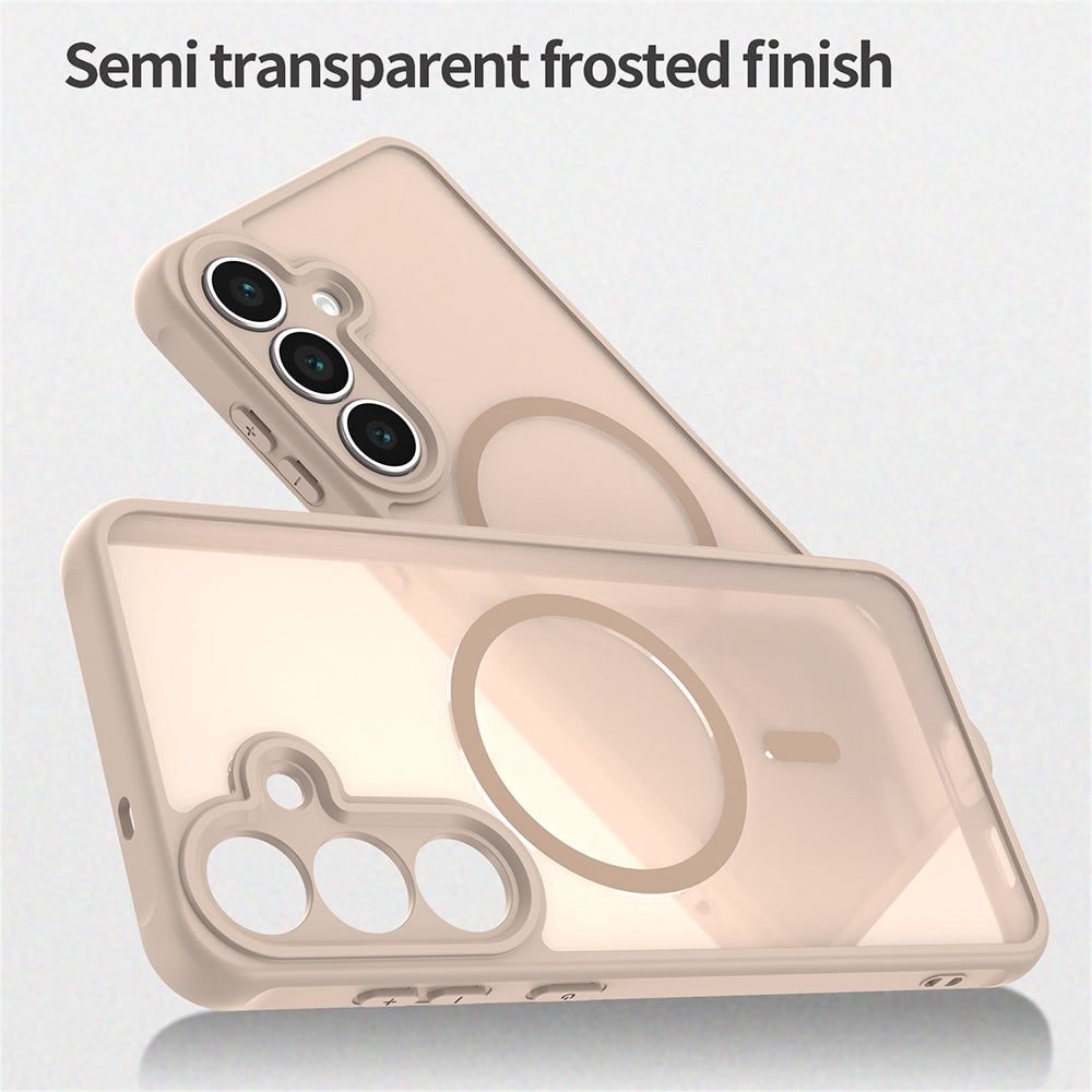 Husa MagSafe pentru Samsung Galaxy S25 FE, Techsuit, HaloFrost II, Aurie