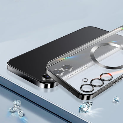 Husa MagSafe pentru Samsung Galaxy S25 FE, Techsuit, Luxury Crystal, Neagra