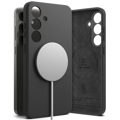 Husa MagSafe pentru Samsung Galaxy S25+ S936, Ringke, Silicone, Neagra