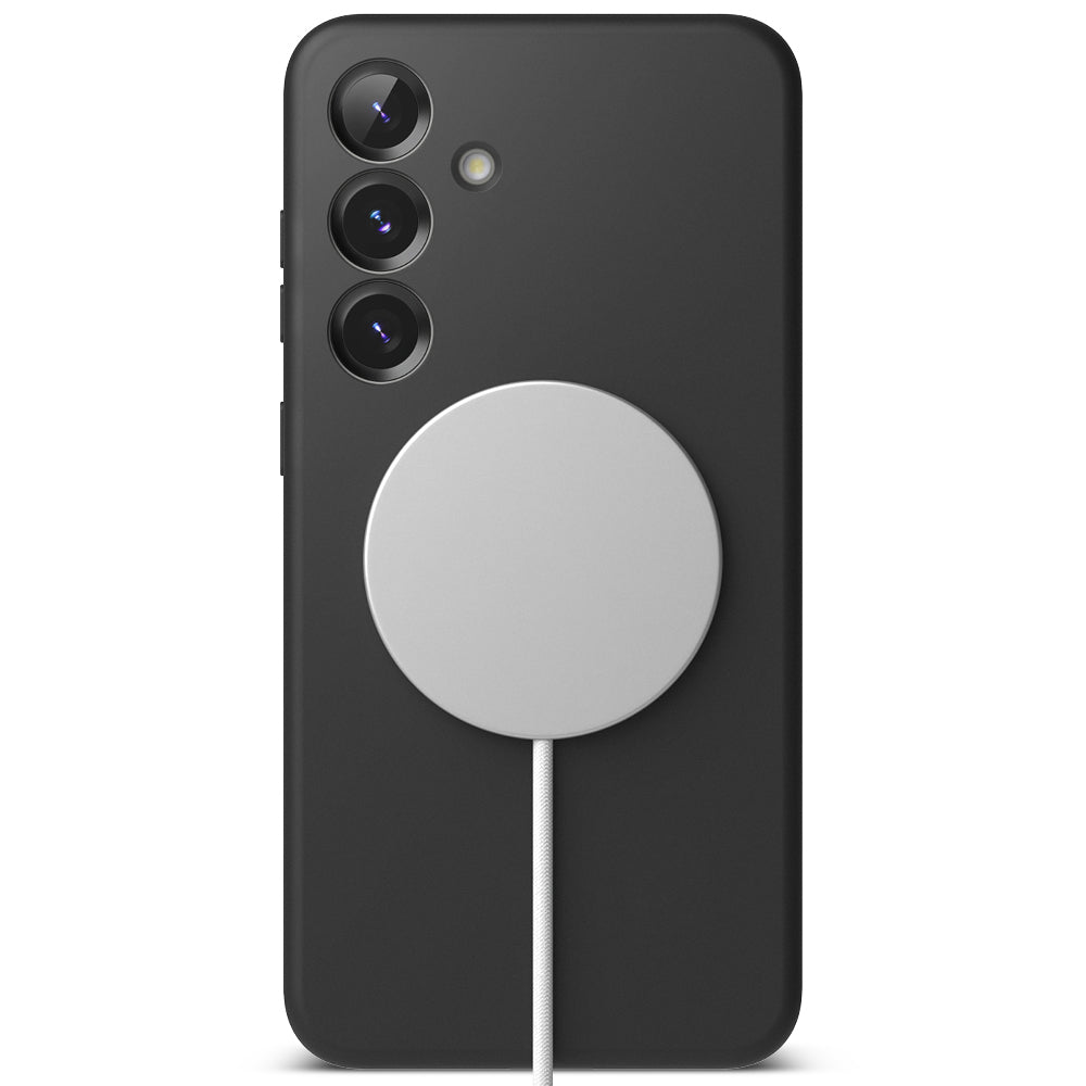 Husa MagSafe pentru Samsung Galaxy S25+ S936, Ringke, Silicone, Neagra