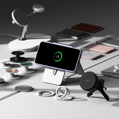 Husa MagSafe pentru Samsung Galaxy S25+ S936, Ringke, Silicone, Neagra