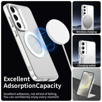 Husa MagSafe pentru Samsung Galaxy S25+ S936 / S24+ S926, Techsuit, CandyCase, Alba